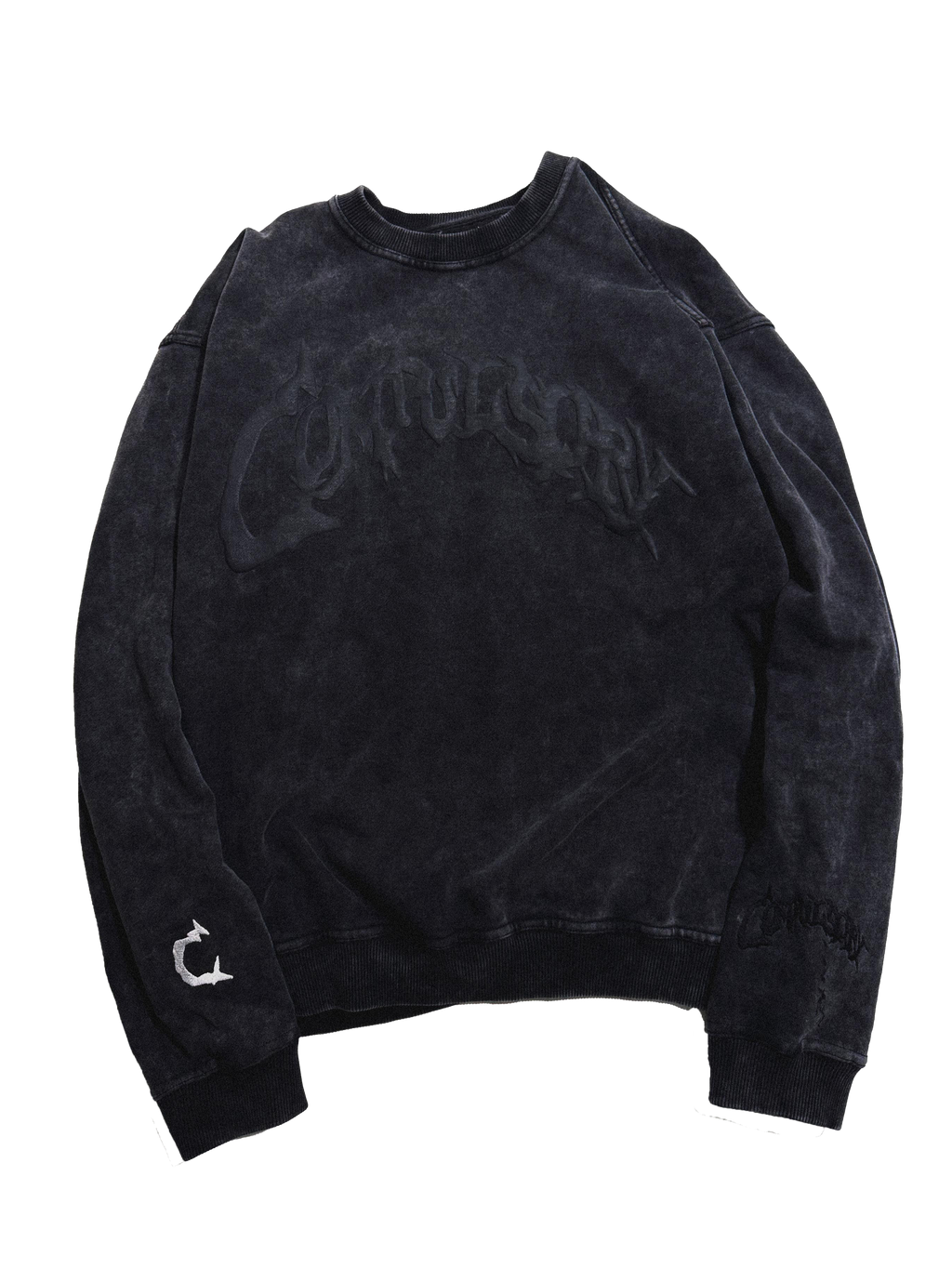 COMPULSORY SIGNATURE: ESSENTIALS PUFF PRINT LOGO SWEATSHIRT